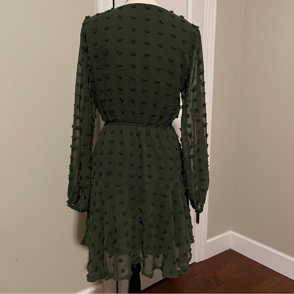👗 Long Sleeve Swiss Dot Dress - Picture 14 of 14